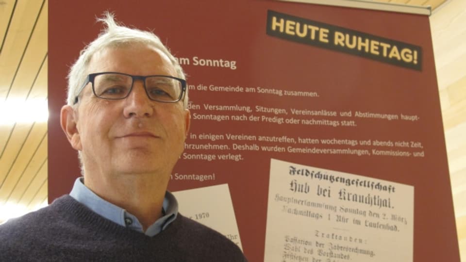 Ulrich Zwahlen, Leiter des Dorfmuseums Krauchthal