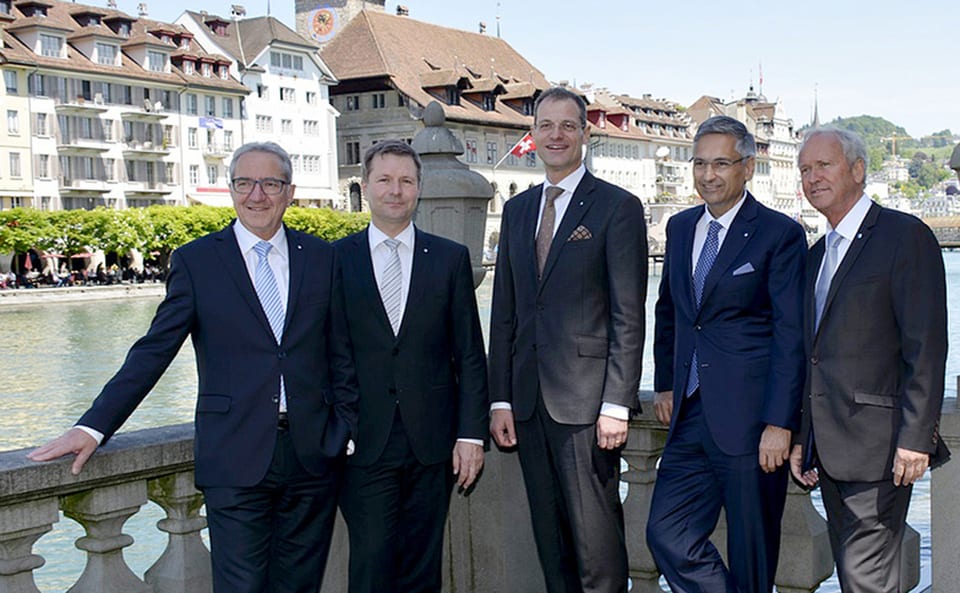 Fünf Sitze, besetzt mit fünf Männern: die neue Kantonsregierung von Luzern.