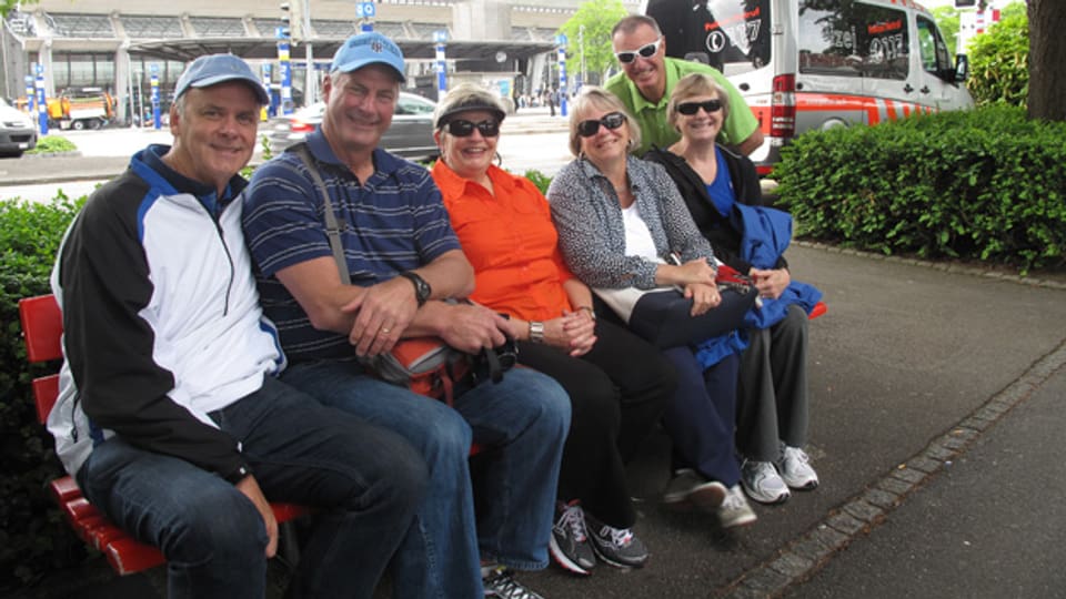 Eine amerikanische Reisegruppe geniesst die Gastfreundschaft in Luzern
