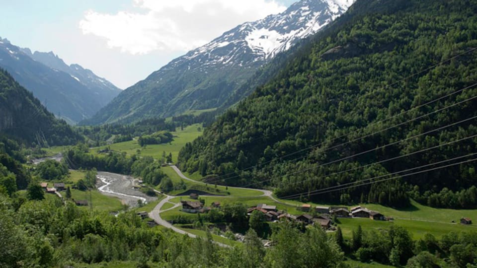 Hier soll eine neue Eisenbahn durchführen: das Grimselmassiv im Berner Haslital.