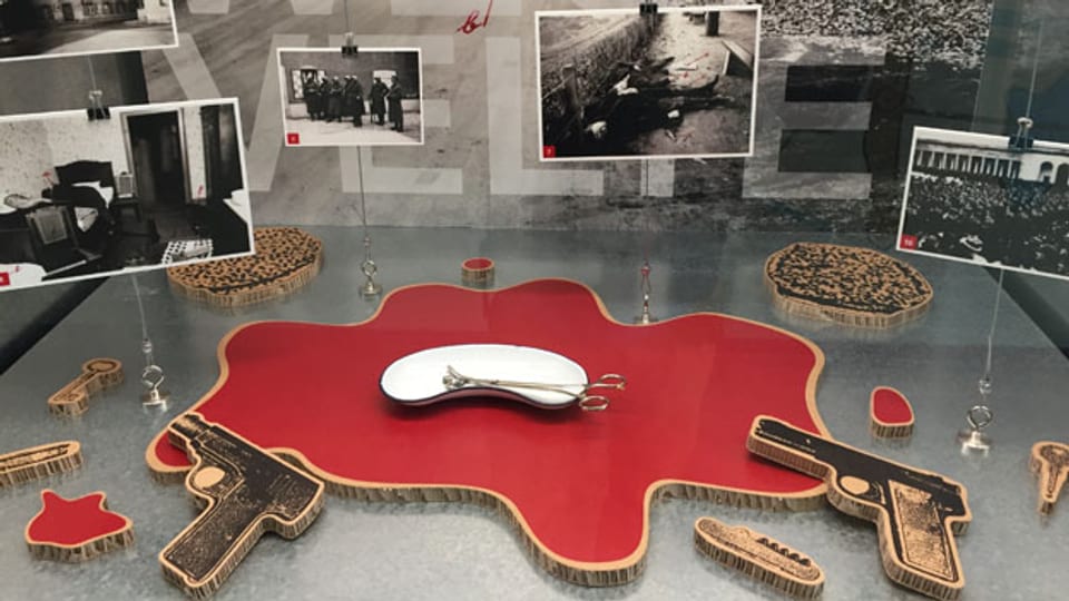 Die Tatwaffen fehlen im Polizeimuseum Basel.