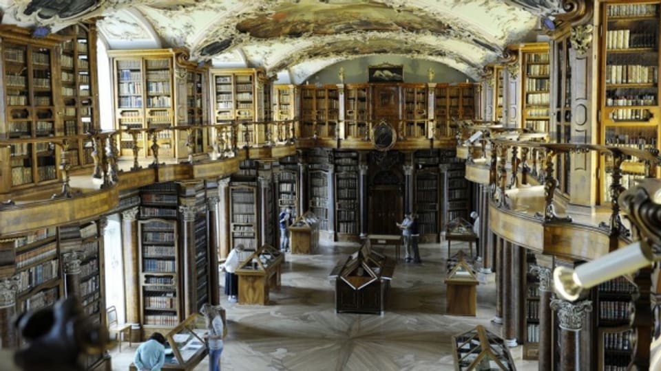 Die Stiftsbibliothek St.Gallen - sie war Pflicht für die Aargauer Schüler.