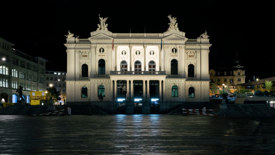 Das Opernhaus in Zürich.