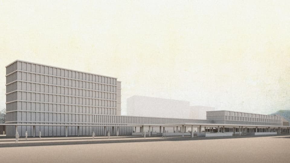 So könnte das neue Gesundheitszentrum am Bahnhof Liestal aussehen.