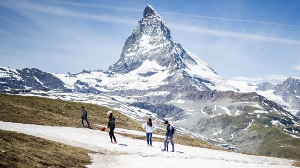 Das Matterhorn - eines der Walliser Touristenmagnete.