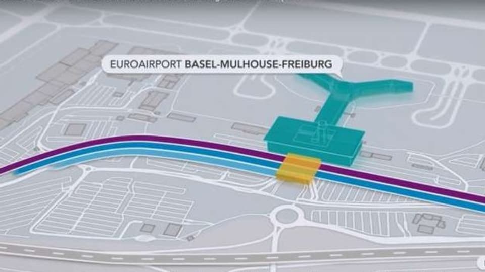 Bis in zehn Jahren soll der Euroairport per Bahn erreichbar sein.