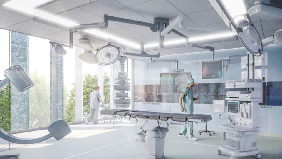 Ein neuer Operationssaal im Zürcher Unispital.