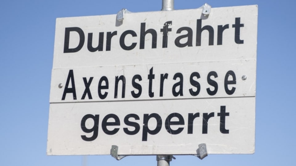 Seit dem 2. Oktober ist die Axenstrasse für den Verkehr gesperrt