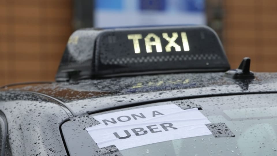 Umstritten, nicht nur in der Schweiz: Protest gegen Uber in Belgien.