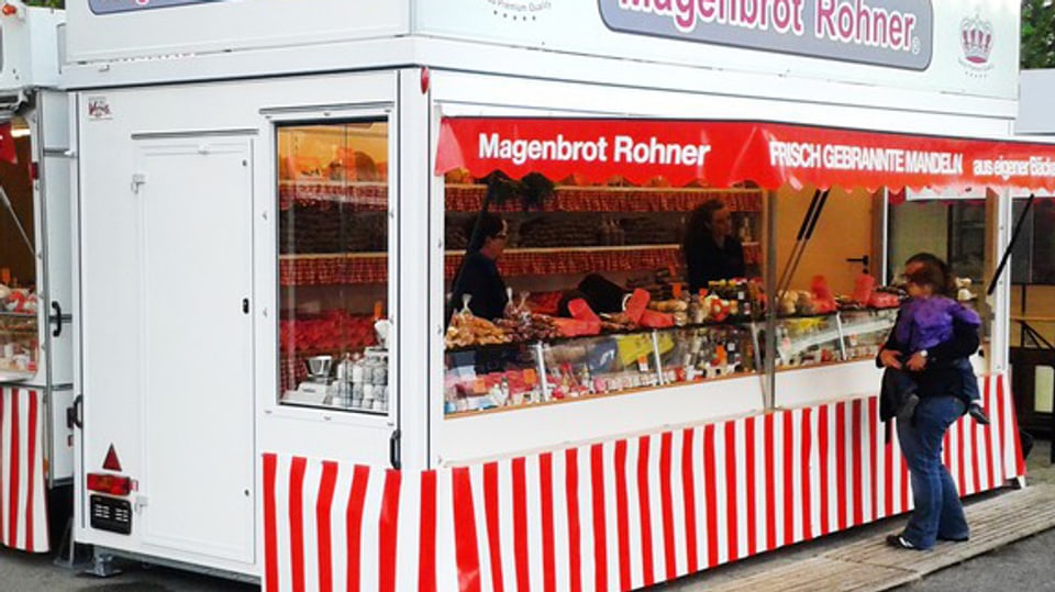An der Olma am St. Galler Jahrmarkt macht Magenbrot Rohner seit Jahrzehnten gute Geschäfte. Magenbrot Rohner