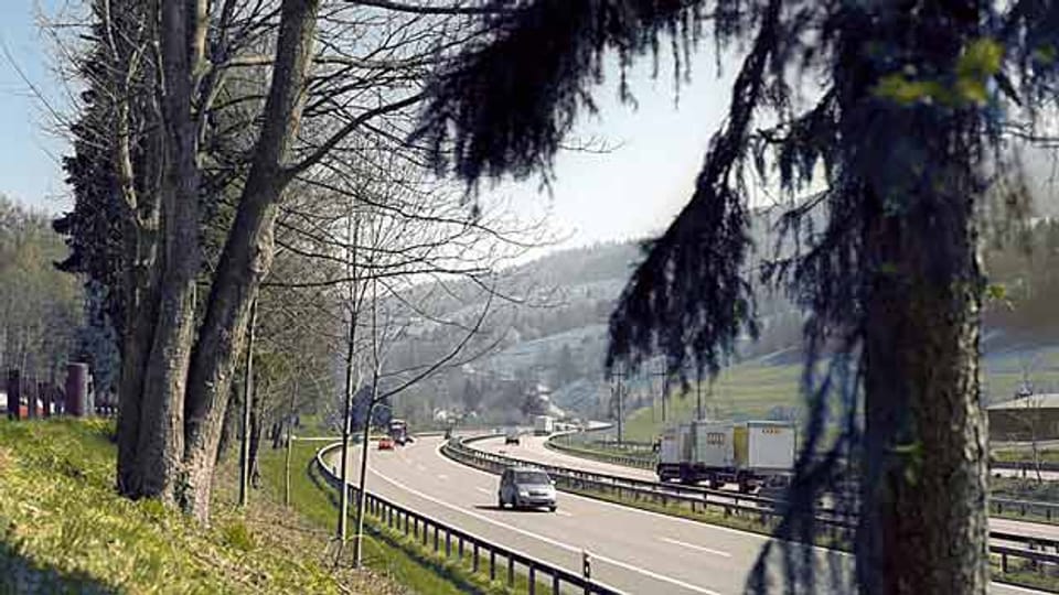 Auf der Autobahn A1 in der Nähe des Rastplatzes Sulzberg wurde die Waffe sicher gestellt.