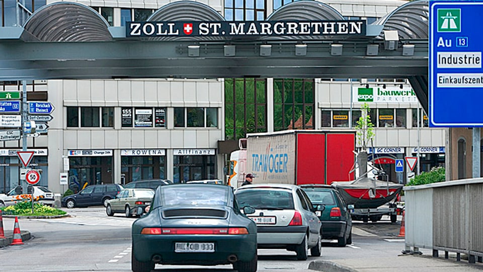 Zollübergang St. Margrethen im Kanton St. Gallen