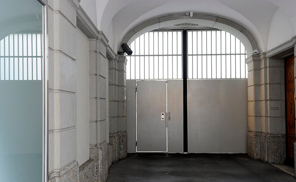 Der Eingang zum Regionalgefängnis in St. Gallen, wo sich Gecaj umgebracht hat.