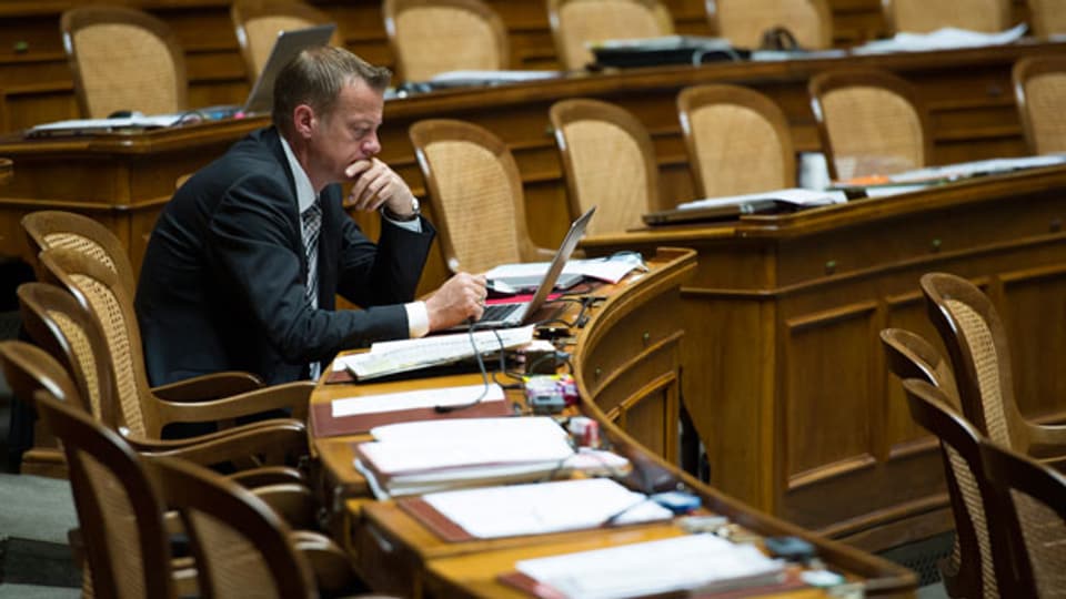 BDP-Chef Martin Landolt im Nationalratssaal. Gerät der Glarner bald in Bedrängnis?