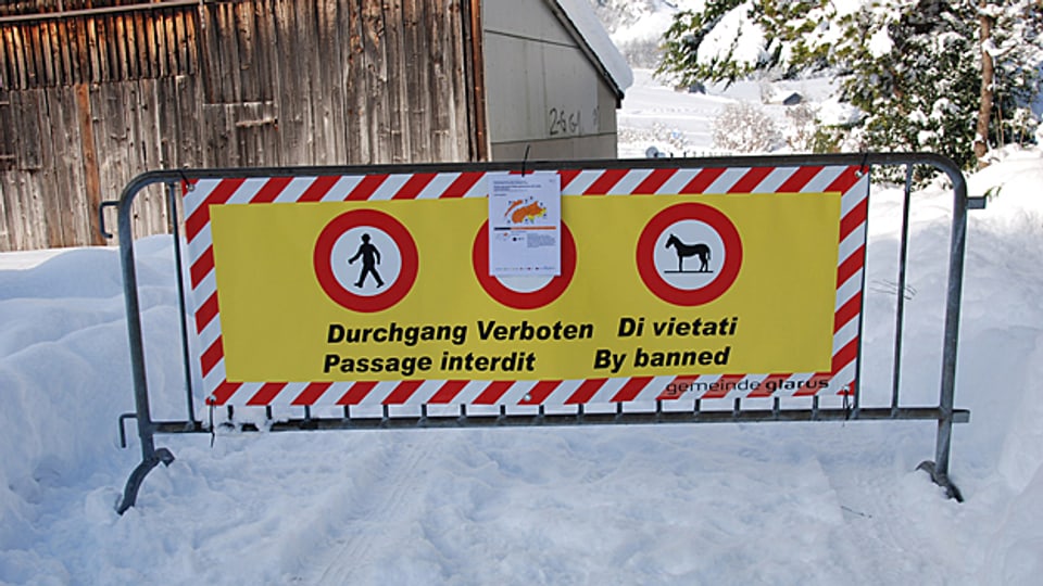 Bereits 2012 musste der Skilift wegen Lawinengefahr gesperrt werden.