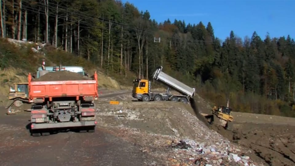 Die grösste Deponie in St. Gallen, Tüfentobel, ist in fünf Jahren voll.