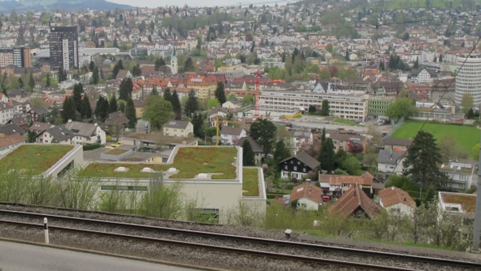 Vor dem Ostschweizer Kinderspital entsteht ein Provisorium. 2023 soll dann der Neubau beim Kantonsspital fertig sein.