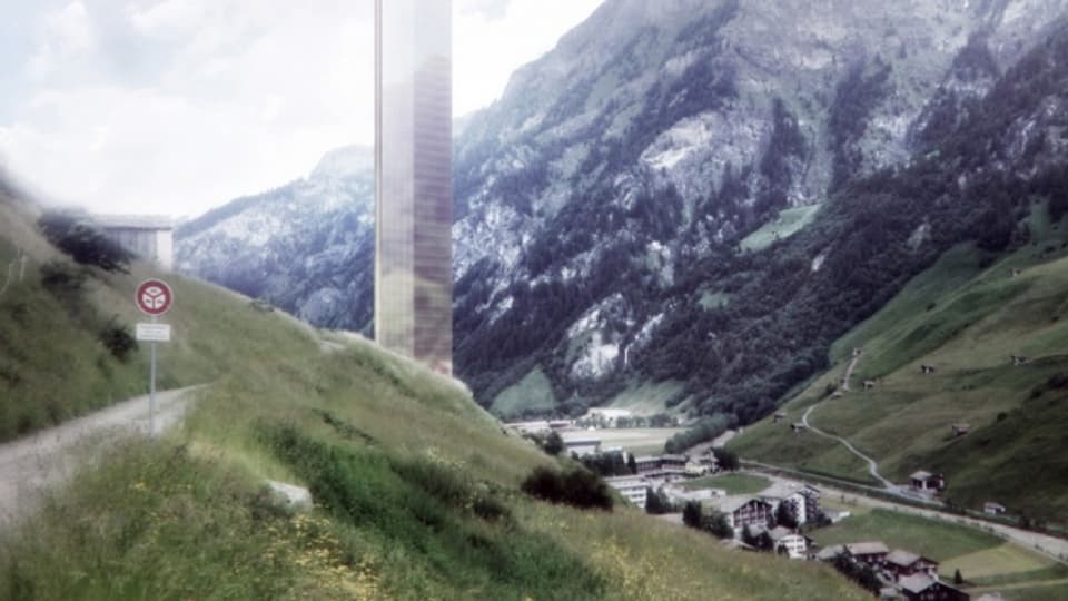 Der Turm bedroht das Walser Mineralwasser.