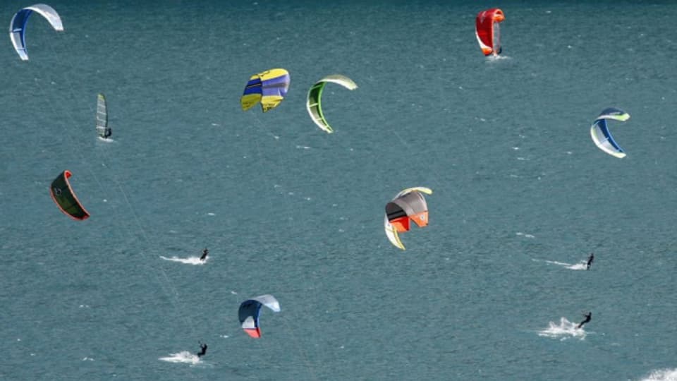 Kitesurfer dürfen in Schutzgebieten ihren Sport nicht ausüben.