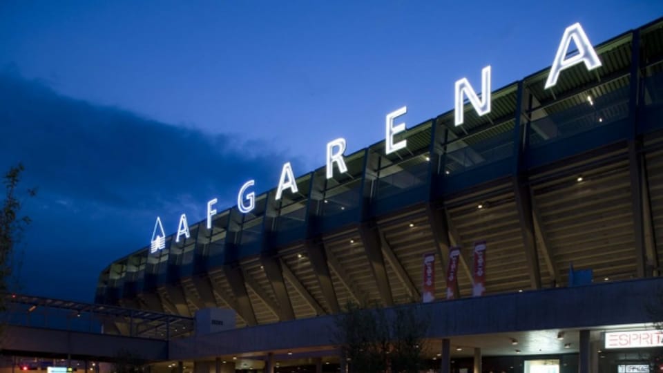 Der Name «AFG-Arena» leuchtet nur noch bis 2018 über dem Heimstadion des FC St. Gallen.