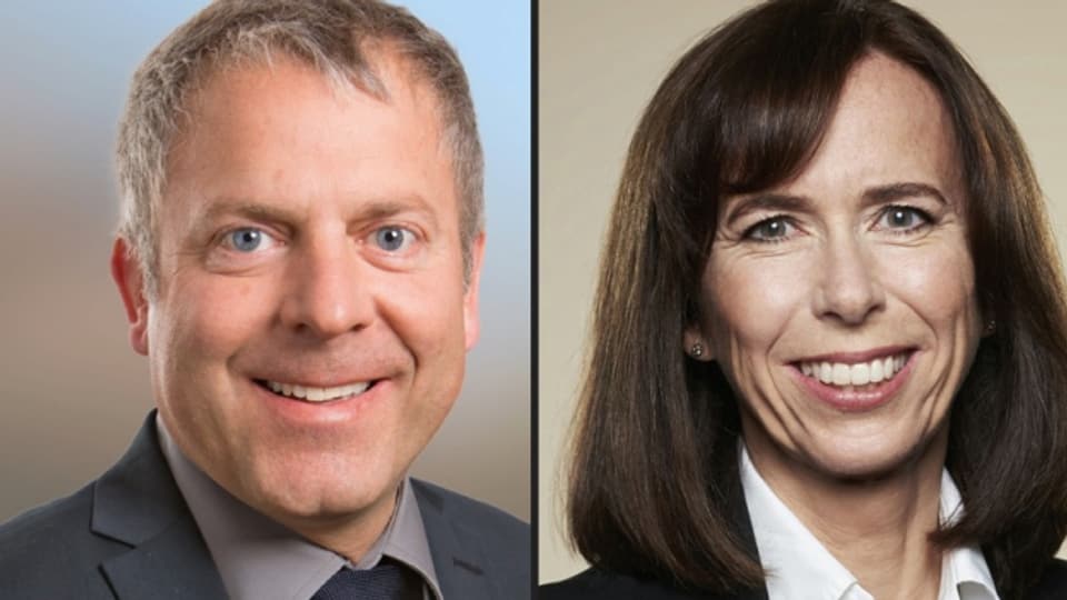 Zwei Kandidaten für den Bankrat: Roman Giuliani und Susanne Brandenberger.