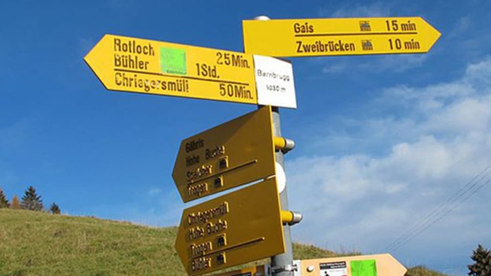 730 Kilometer Wanderwege bilden in Appenzell Ausserrhoden das gesamte Wanderwegnetz.