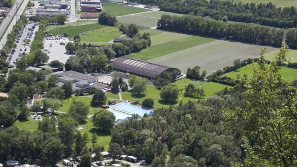 Sportanlagen auf der Oberen Au in Chur sollen ausgebaut werden.