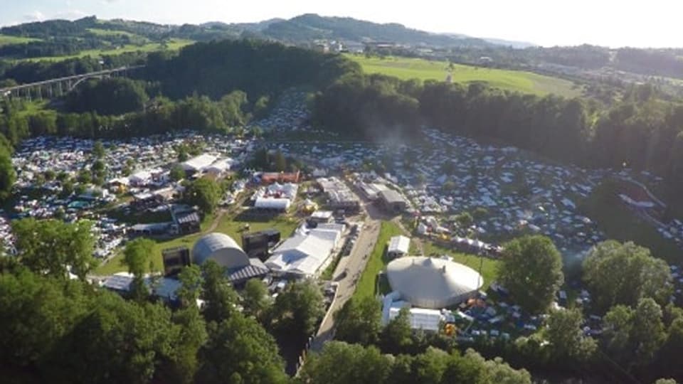 Jeden Tag befinden sich 30'000 Festivalbesucher auf dem Gelände.