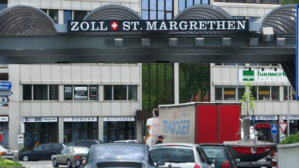 In St. Margrethen kommt es zu Mehrverkehr am Zoll.