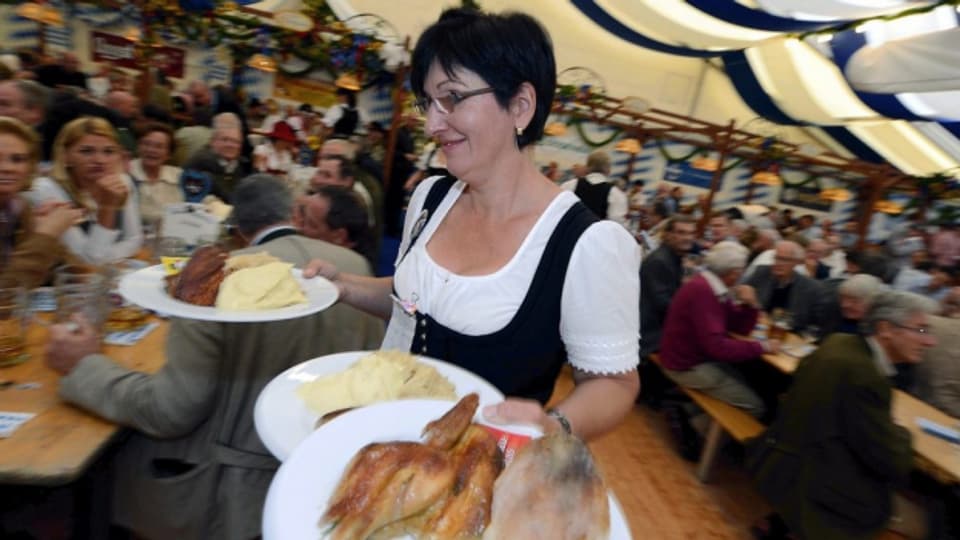 Gefragte Oktoberfeststimmung: An der Olma geht es so munter zu wie am bekannten Zürcher Oktoberfest auf dem Bauschänzli.
