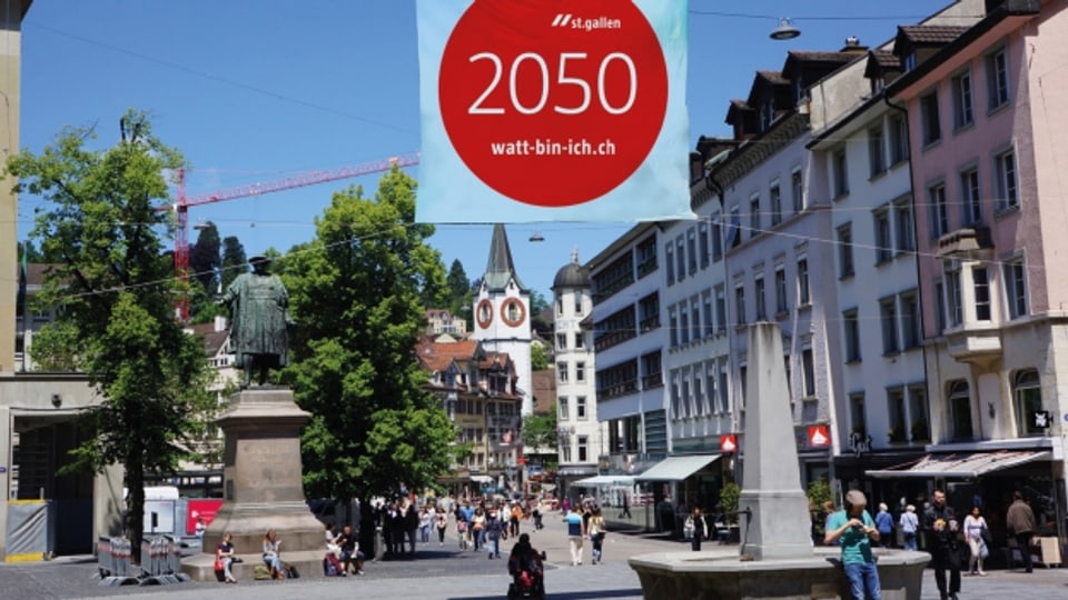 Mit der Bilanz lanciert die Stadt St. Gallen die Informationskampagne «watt bin ich?» zum Energiekonzept 2050.