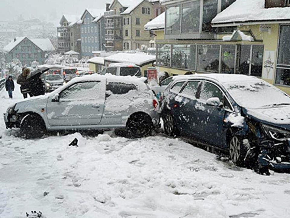 Rekordschnee - Wintereinbrauch in der Ostschweiz