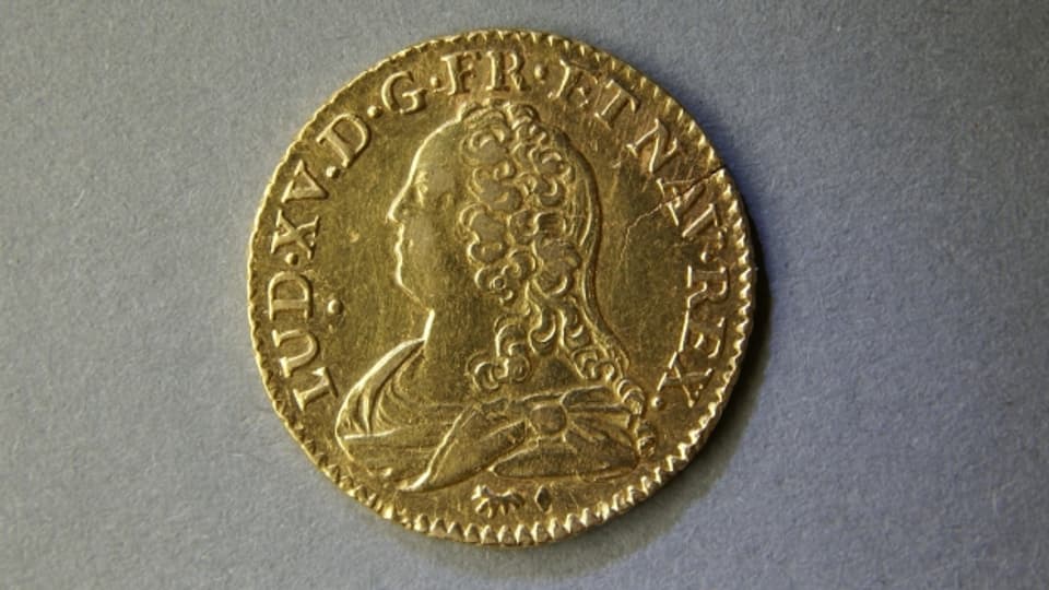 Der Louis d'Or war damals die höchst gewertete Münze in Frankreich. Sie war auch in der Schweiz gültig.