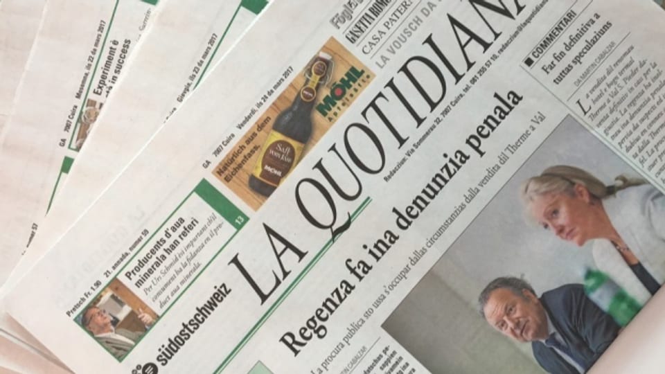 Die Zeitung La Quotidiana soll nur noch bis Ende Jahr erscheinen.