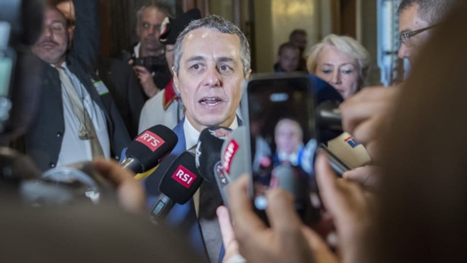 Ignazio Cassis kurz nach der Wahl in den Bundesrat