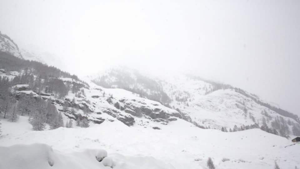 Wie hier in Zermatt ist auch de Kanton Graubünden von den starken Schnefällen betroffen
