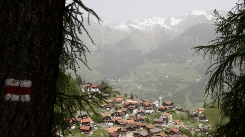 Das Dorf Tschiertschen liegt in der Nähe von Chur.