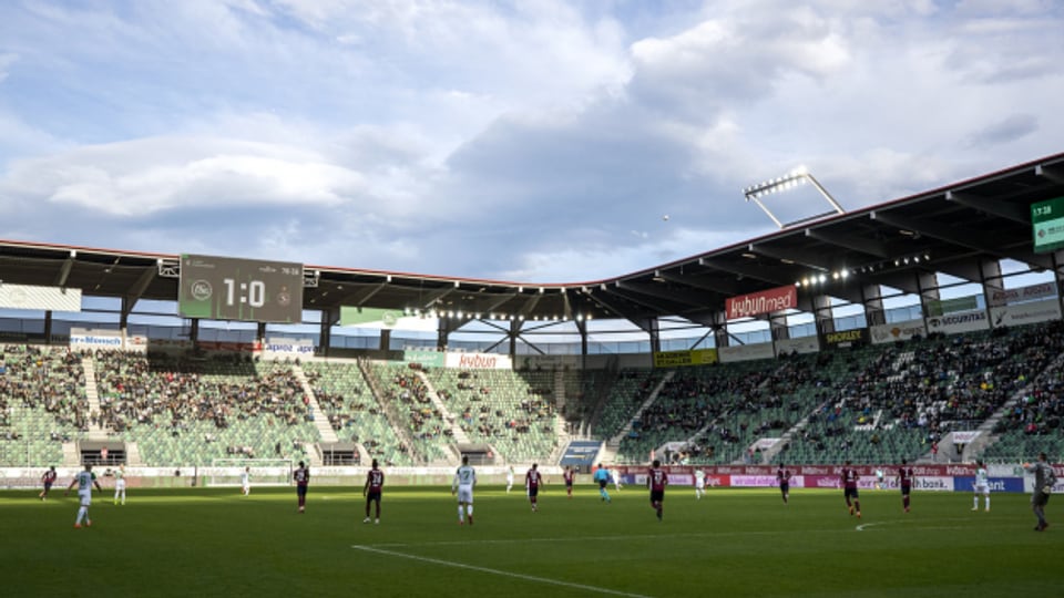 Auch in St. Gallen wird wieder Fussball vor mehreren tausend Zuschauer gespielt.