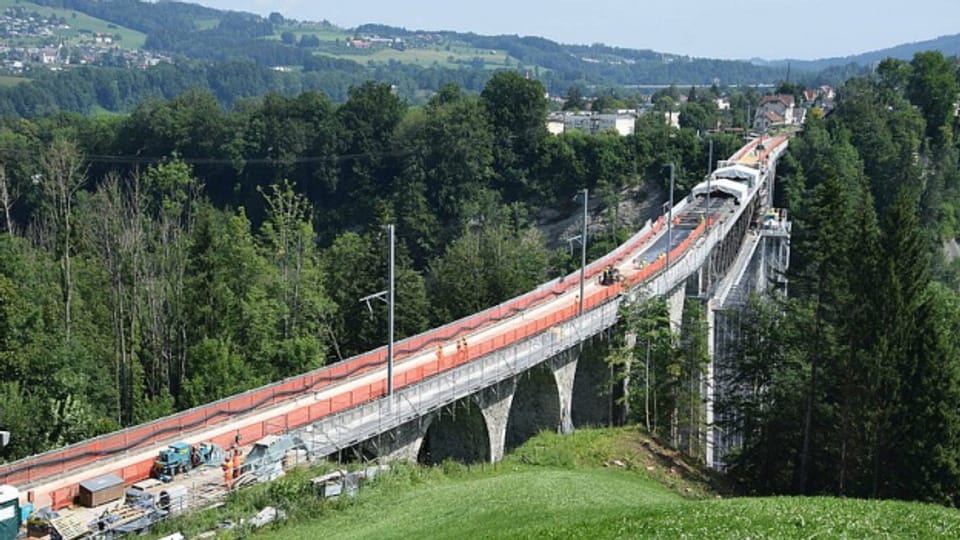 Die Brücke zwischen St. Gallen und Herisau wurde in den letzten drei Jahren für 14 Millionen Franken saniert.
