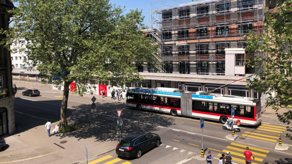 Die Rorschacherstrasse in St. Gallen gehört zu den Stau-Hotspots in der Stadt