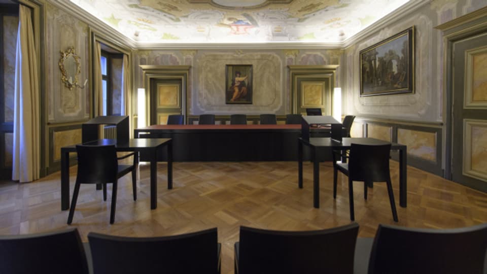 Ein Saal im Kantonsgericht Graubünden