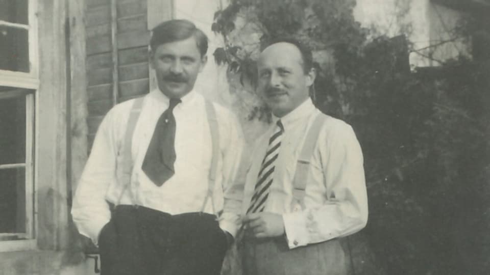 Othmar Schoeck (li) und Armin Rüeger 1922