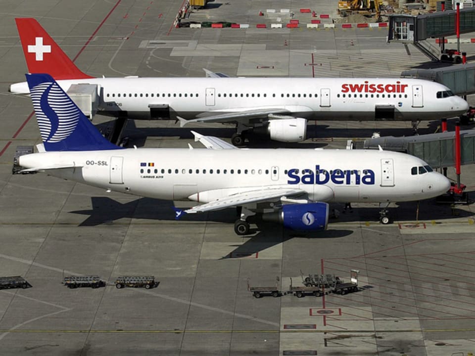 Doppelte Pleite: Swissair und Sabena