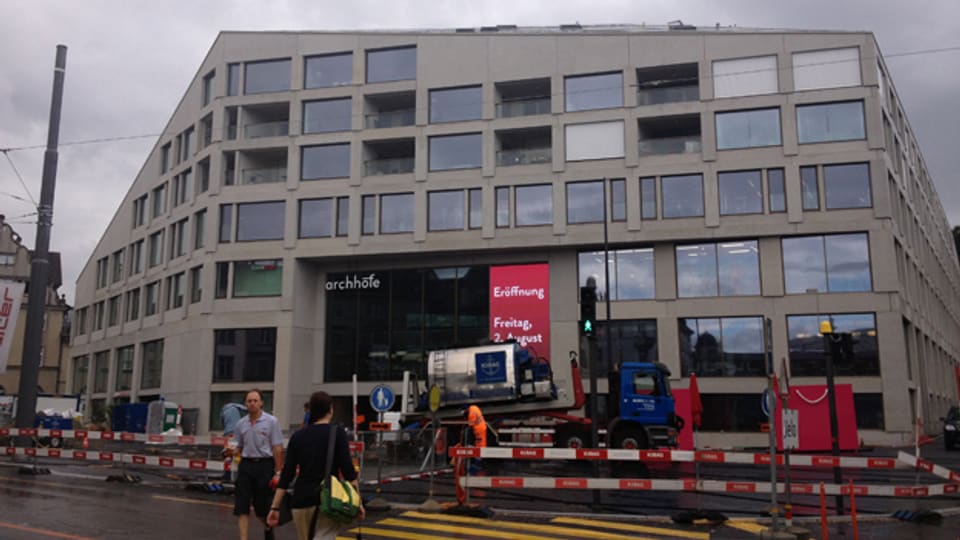 Das neue Einkaufszentrum im Herzen von Winterthur bekommt den letzten Schliff.