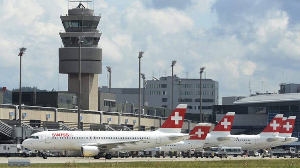 Der Flughafen Zürich.