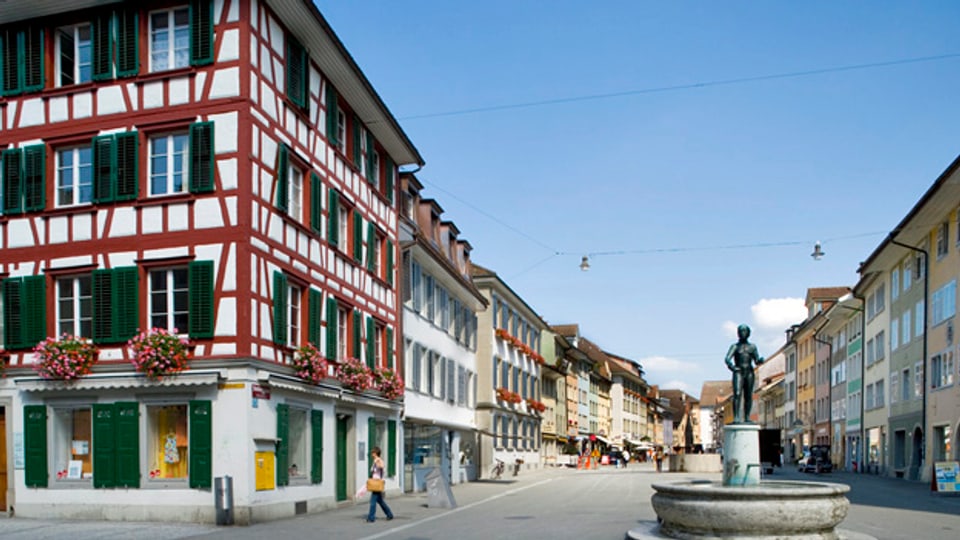 Ansicht der Altstadt von Winterthur.