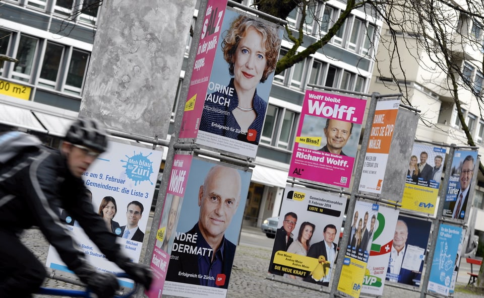 Zurück zum Alltag: Bald werden die Plakate aus dem Stadtbild von Zürich verschwinden.