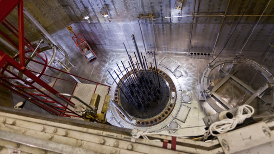 Blick in den Reaktorkern des AKW Beznau