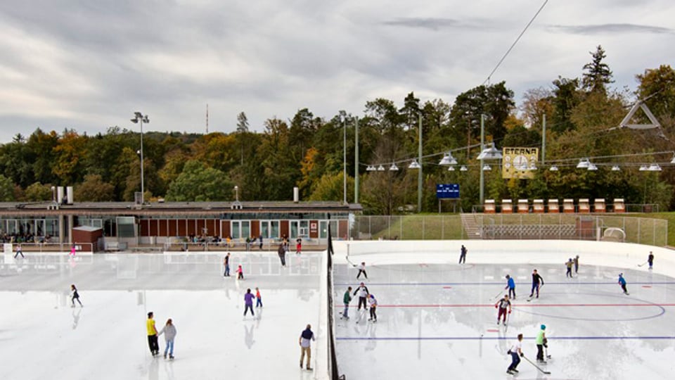 Gross und Klein gingen im Winter 2013/2014 aufs Eis, um den Winter in der Stadt zu erleben.