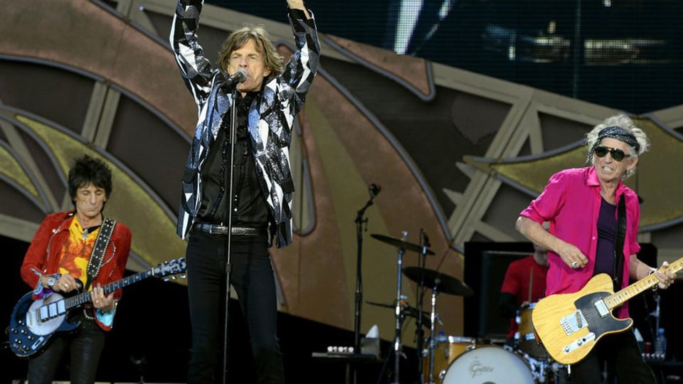 Trotz fortgeschrittenem Alter in bester Spiellaune: Die Rolling Stones im Letzigrund.